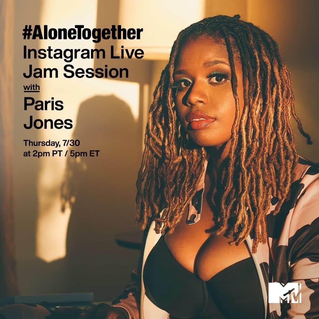 MTVさんのインスタグラム写真 - (MTVInstagram)「I need some @justpeej this afternoon ✨ Catch Paris perform on my Instagram Live for an #AloneTogether jam session, today at 2pm PT / 5pm ET!」7月31日 1時57分 - mtv