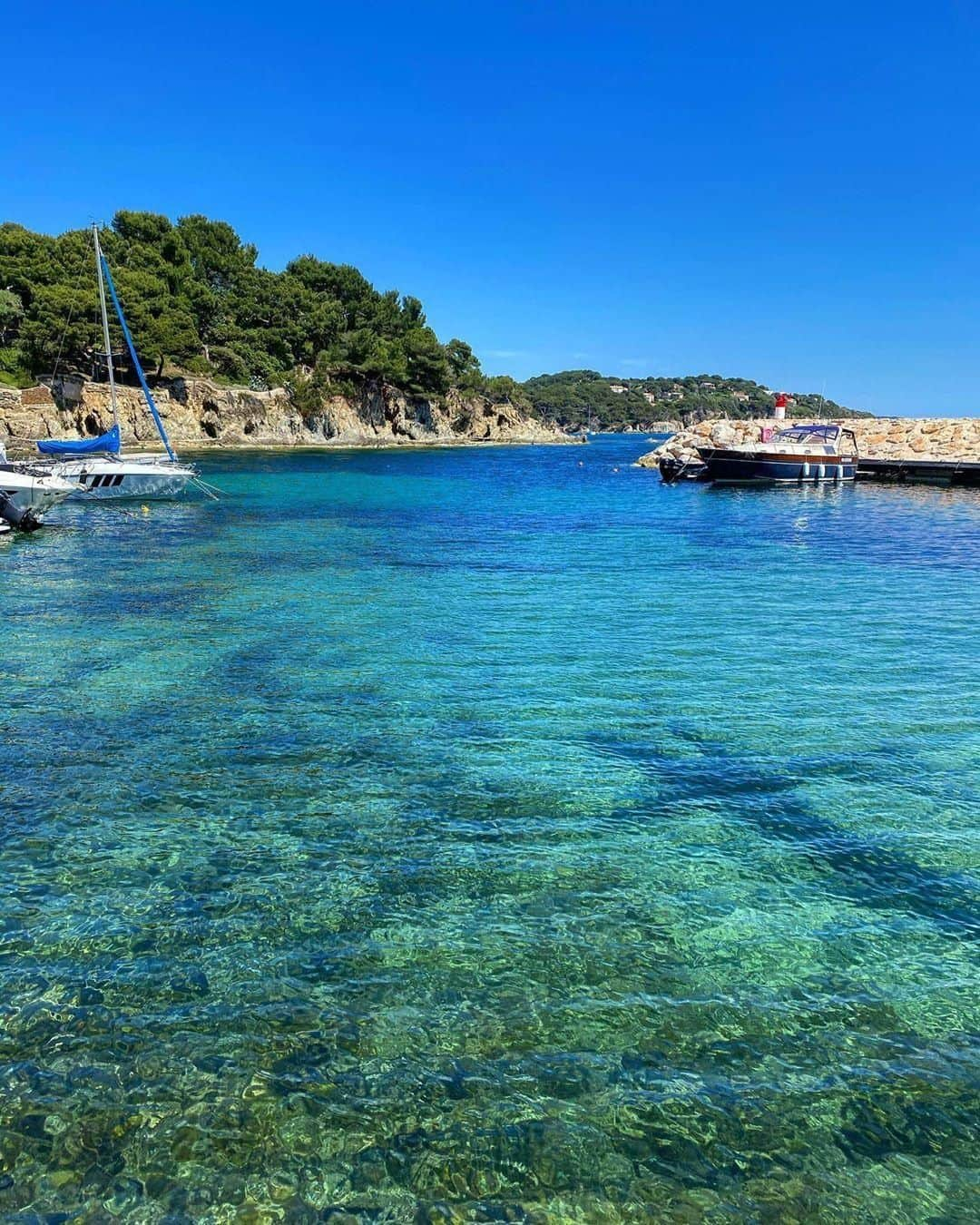 ロクシタンさんのインスタグラム写真 - (ロクシタンInstagram)「Raise your hand if you're ready to jump into the waters of Port du Niel 🙋‍♀️ The perfect escape on a hot day! #Regram 📸@jr_13000  #LOccitane #Mediterranean #PortduNiel #CrystalClear #CotedAzur #Summertime #Provence #VisitSouthofFrance #NaturalBeauty」7月31日 3時00分 - loccitane