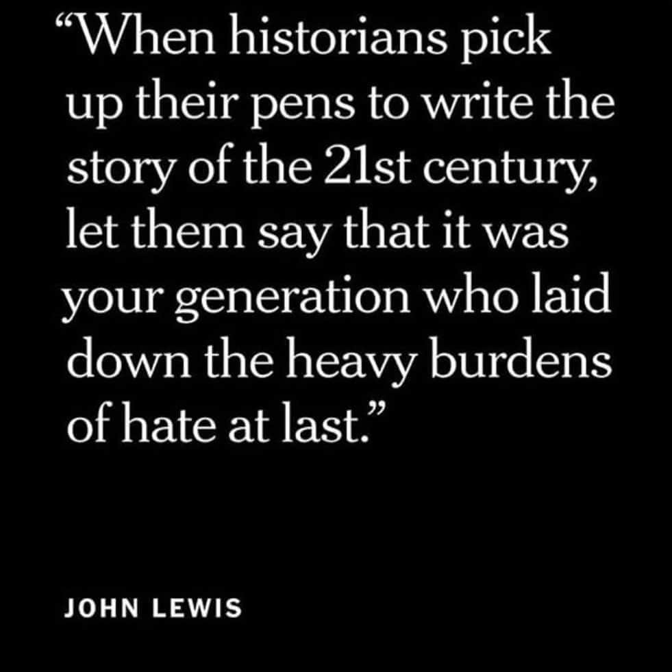 のインスタグラム：「#congressmanjohnlewis thank you 🙏」