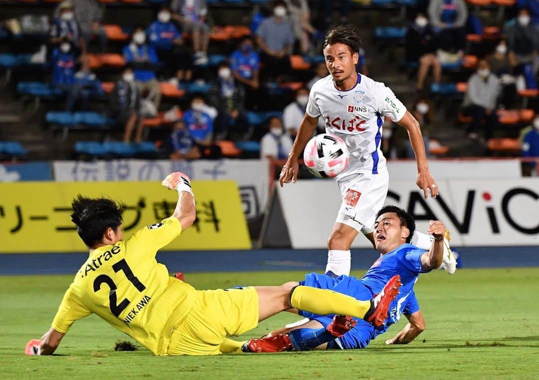 松田力のインスタグラム：「今シーズン初ゴール。 移籍後初ゴール。  応援ありがとうございました😊  #ヴァンフォーレ甲府 #ventforetkofu #jleague #jリーグ #松田力」