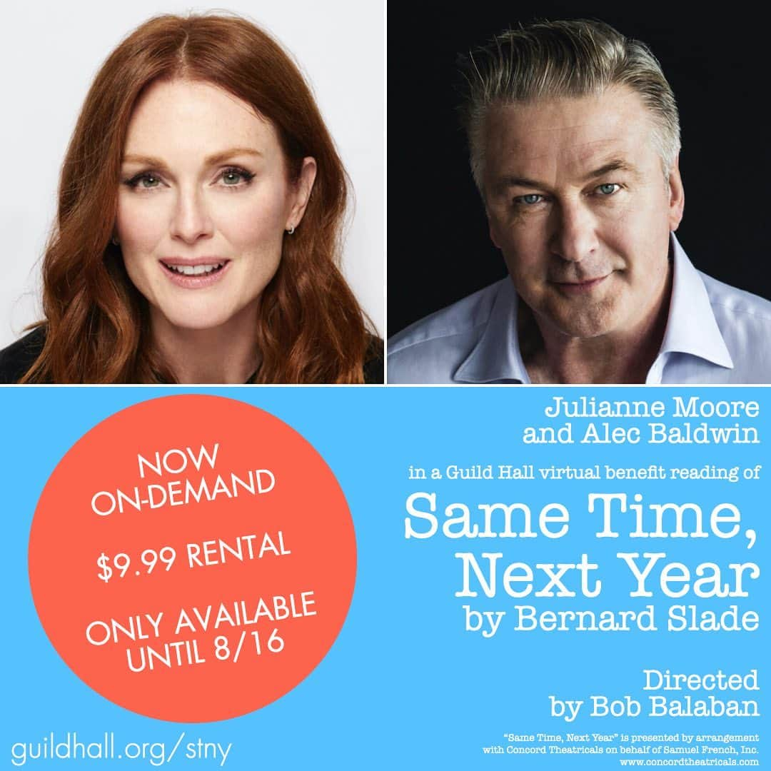 アレック・ボールドウィンさんのインスタグラム写真 - (アレック・ボールドウィンInstagram)「Catch me in this fun virtual rom-com with @juliannemoore directed by @bobbalaban4real to benefit @guild_hall, available at guildhall.org/stny now through August 16  #juliannemoore #bobbalaban #thisisguildhall #hamptonsartist #stagedreading #broadway #artlover #museum #eastend #longisland #fundraiser #hamptonsstyle #hamptonslife #onlinetheater #newyork #nottobemissed」7月31日 7時32分 - alecbaldwininsta