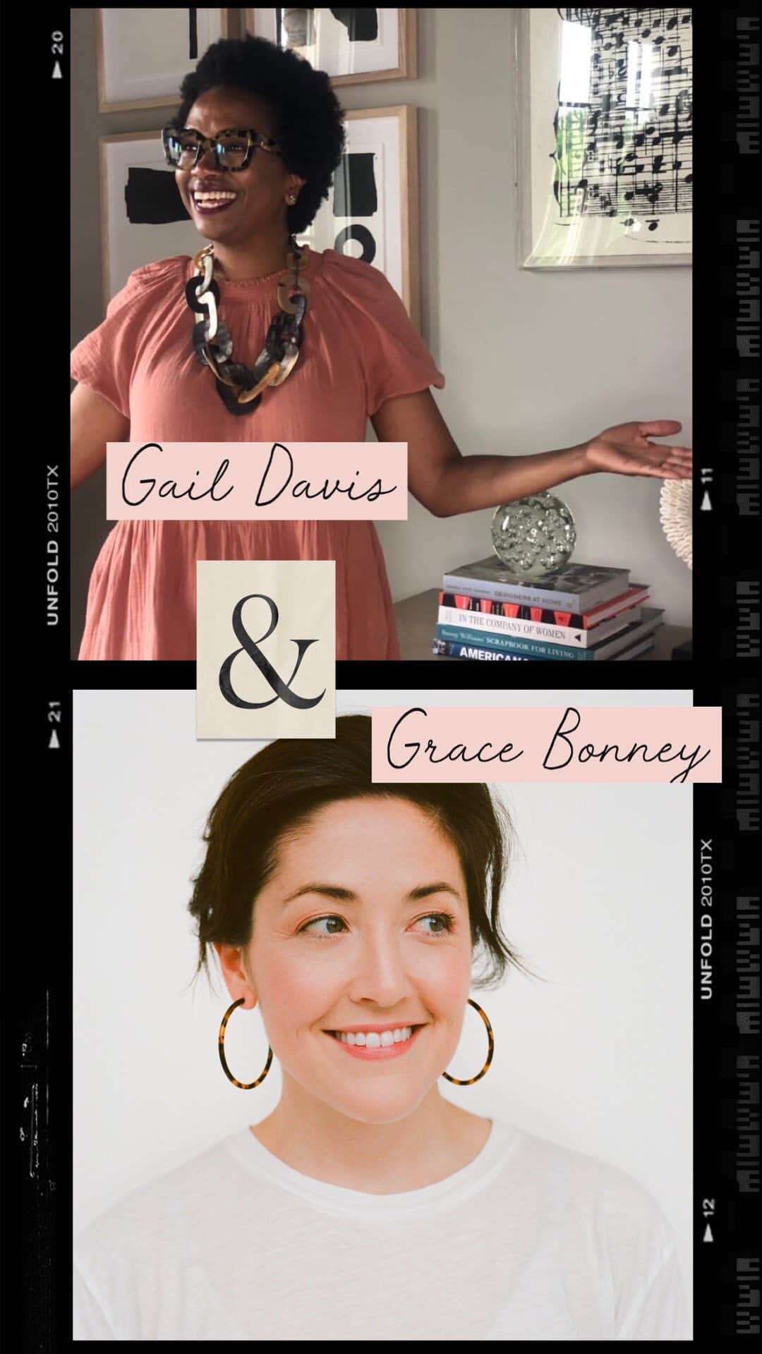 Grace Bonneyのインスタグラム：「Gail Davis of @gaildavisdesigns and Grace Bonney of Design*Sponge talk about the design industry and the changes they’d like to see. Stay tuned for part two soon!」