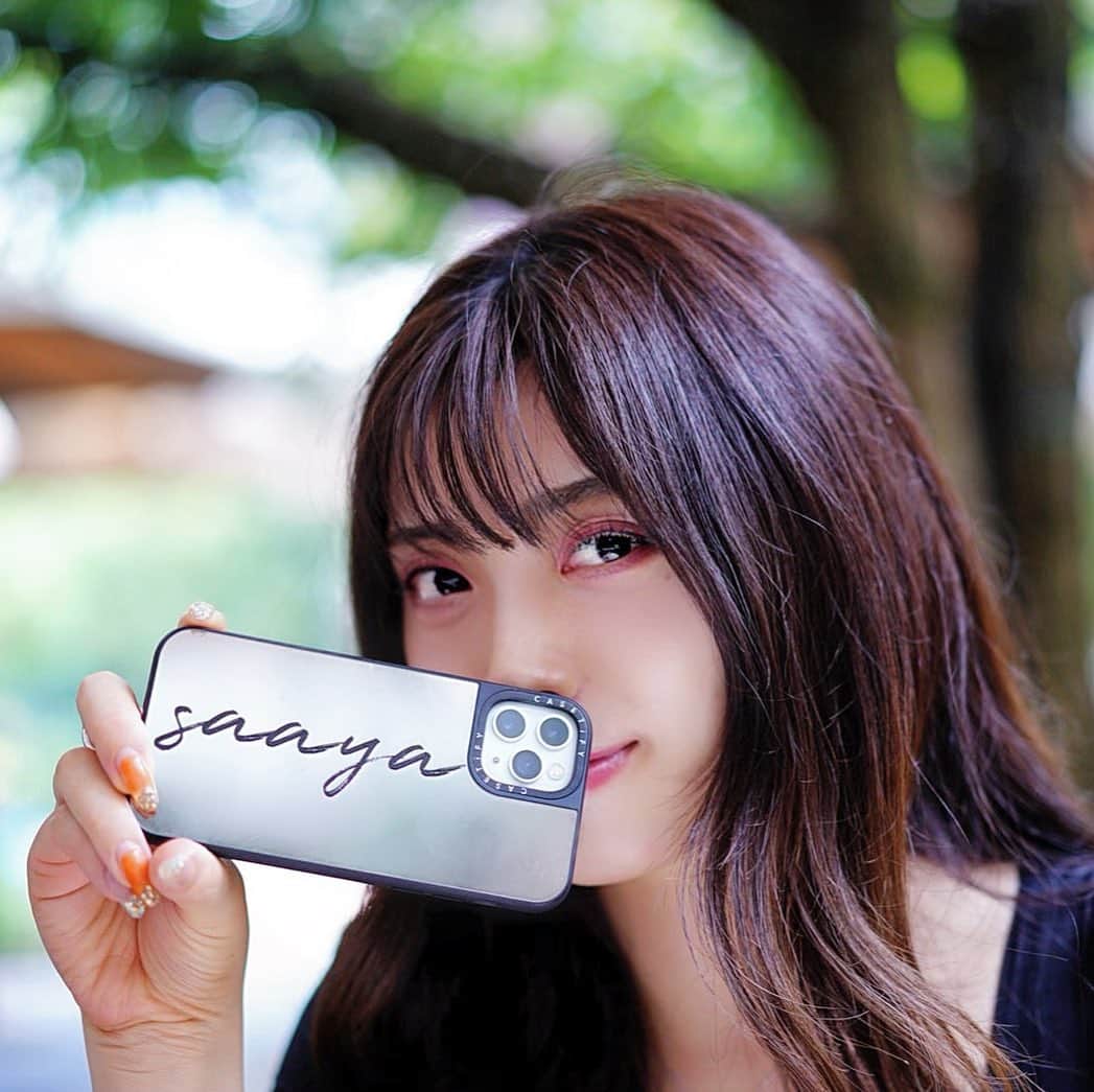 のインスタグラム：「スマホケースは ずーっと @CASETiFY  私はミラーがお気に入り💯 さりげなくメイク直ししたり チェックしてる🙈 　  @CASETiFY_jp #CASETiFY  #StateYourCase  #スマホケース #iphone11pro #ポートレート #ぽーとれーと #ポートレート女子」