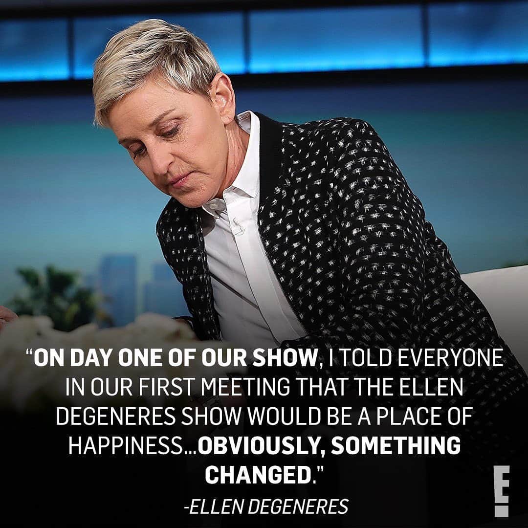 E! Onlineさんのインスタグラム写真 - (E! OnlineInstagram)「Ellen DeGeneres has spoken out after reports emerged of multiple workplace complaints. Her lengthy response to her staff is at the link in our bio. (📷: Getty)」7月31日 8時19分 - enews