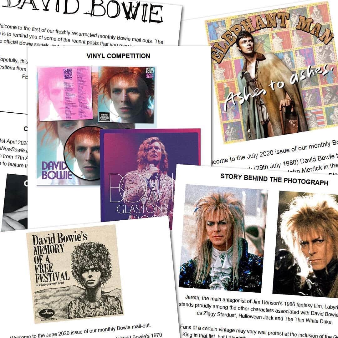 デヴィッド・ボウイさんのインスタグラム写真 - (デヴィッド・ボウイInstagram)「Sign up to the official David Bowie mailing list for a monthly look at a few bits and pieces you may have missed. Now with added contests for extra excitement: https://lnk.to/DavidBowie-EmailSignUp (Temp link in bio)」7月31日 8時52分 - davidbowie