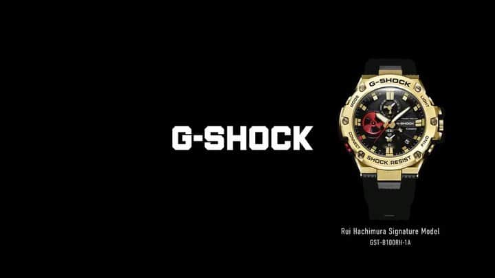 八村塁のインスタグラム：「Excited to announce my new signature watch that I designed with @gshock_jp @gshock_casio_official!  僕がデザインしたシグニチャーGShockが出ます！後このショットは一発で決めました! 笑  https://g-shock.jp/rui/」