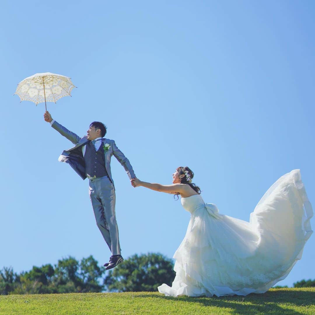 CLAIREのインスタグラム：「マネしたいウェディングフォトシリーズ✨ ・ @clairebridalstudio」