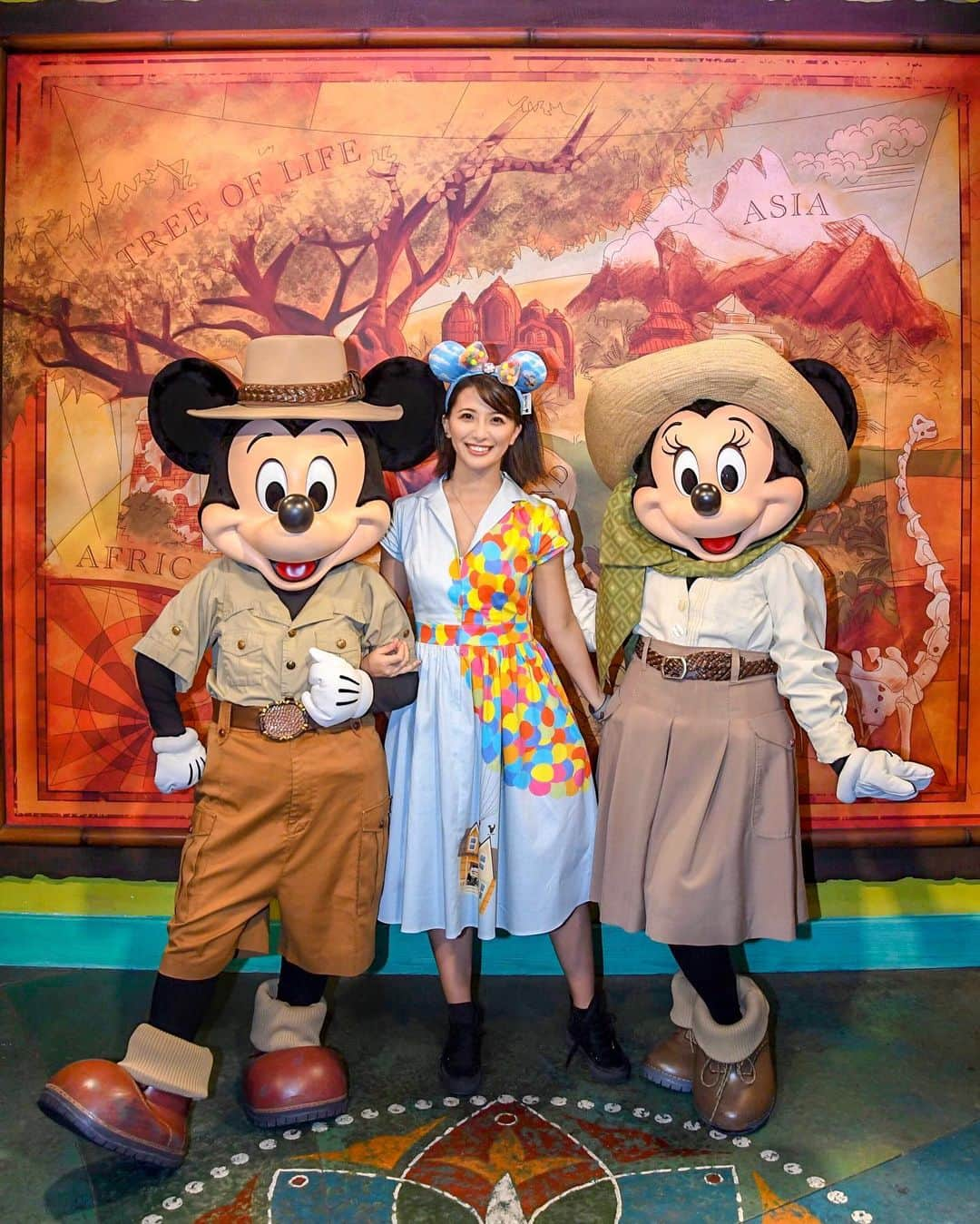 矢部あやのインスタグラム：「201905 WDW 3day サファリコスのミキミニかわいい♡ ・ #waltdisneyworld #WDW #WDW2019 #animalkingdom #AK #AK2019 #charactergreeting」