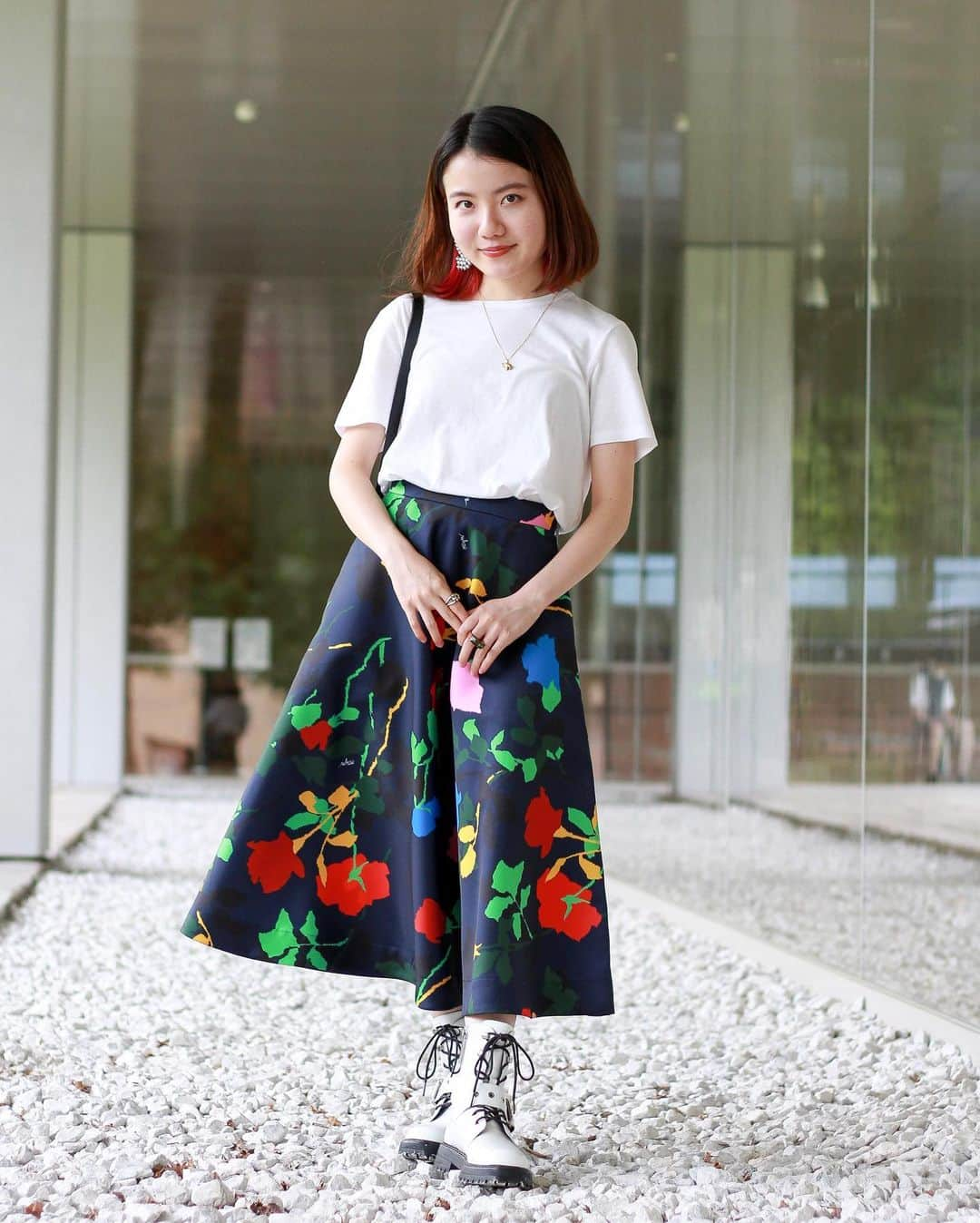 Fashionsnap.comさんのインスタグラム写真 - (Fashionsnap.comInstagram)「【#スナップ_fs】 Name 岡林夏々子 T-Shirt #used Skirt #MSGM Bag #ZARA Shoes #ZARA Earring #TOGA Ring #vintage  #fashionsnap #fashionsnap_women」7月31日 11時45分 - fashionsnapcom