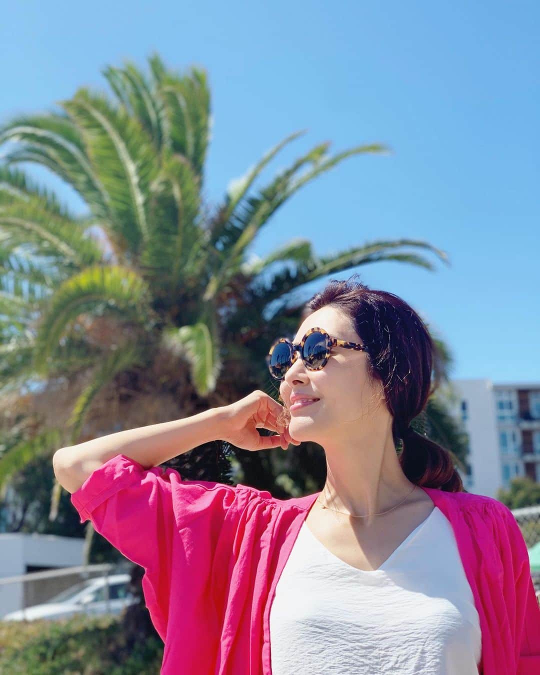 高木りなのインスタグラム：「💙💗🤍🌴☀️  #losangeles #california」