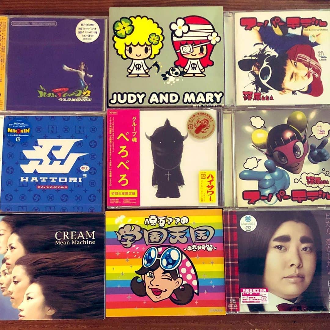 田中秀幸のインスタグラム：「Album artworks 暇で作品整理中。#bustagroove #illustration #desigin #電気グループ」