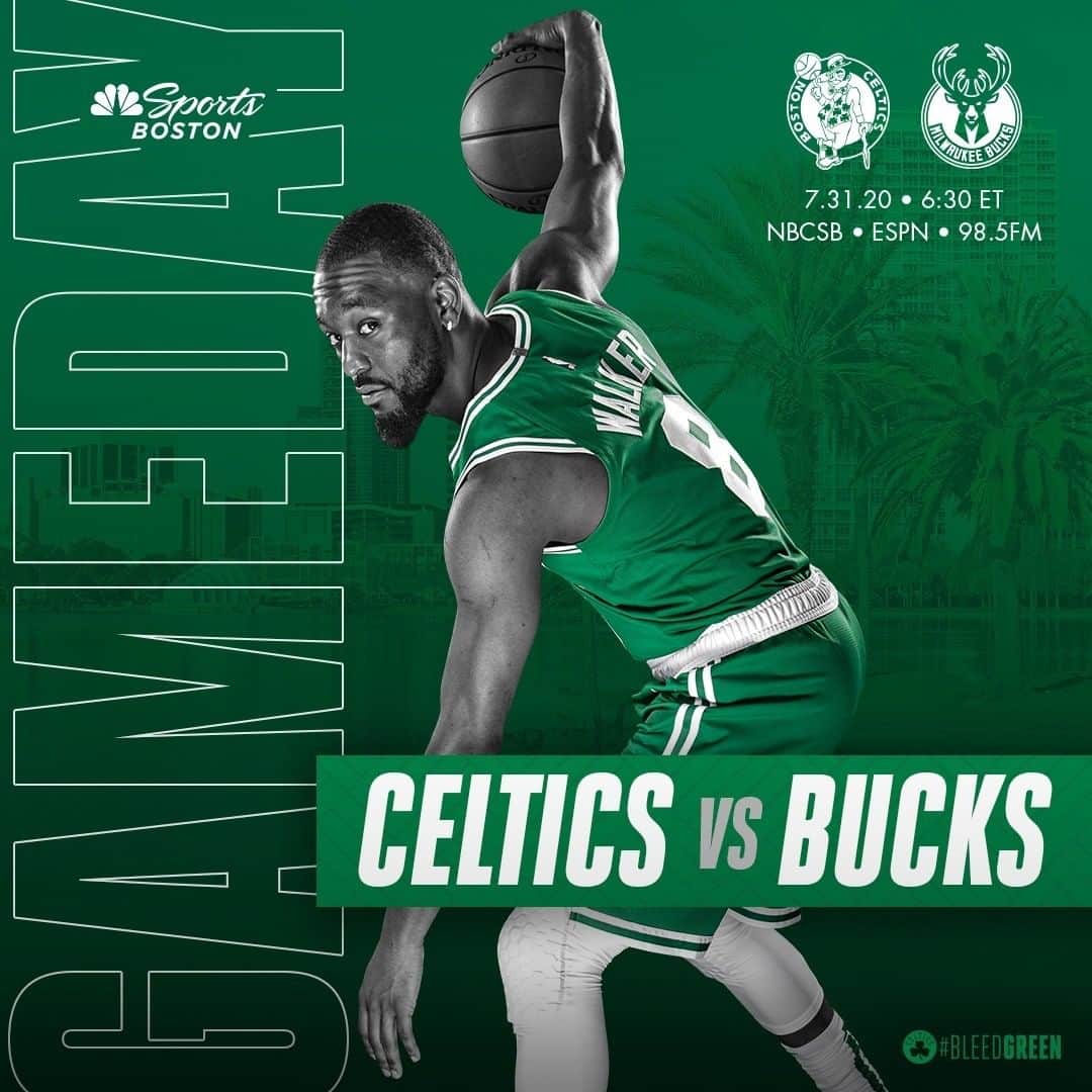ボストン・セルティックスさんのインスタグラム写真 - (ボストン・セルティックスInstagram)「WE'RE BACK TONIGHT ☘️ #Celtics vs @bucks, 6:30 p.m. on @nbcsboston, @espn and @985thesportshub #BleedGreen #BOSvsMIL #LetsGoCeltics」7月31日 23時45分 - celtics