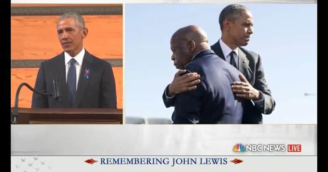 サラ・ドリューさんのインスタグラム写真 - (サラ・ドリューInstagram)「I just wept my way through President Obama’s eulogy for Rep. John Lewis. What an incredible man he was. What an incredible life he led and a powerful legacy he has left. Swipe up in my stories to see the whole eulogy. And also ... please honor Rep. John Lewis’ memory by VOTING in the upcoming election!!!」7月31日 23時51分 - thesarahdrew