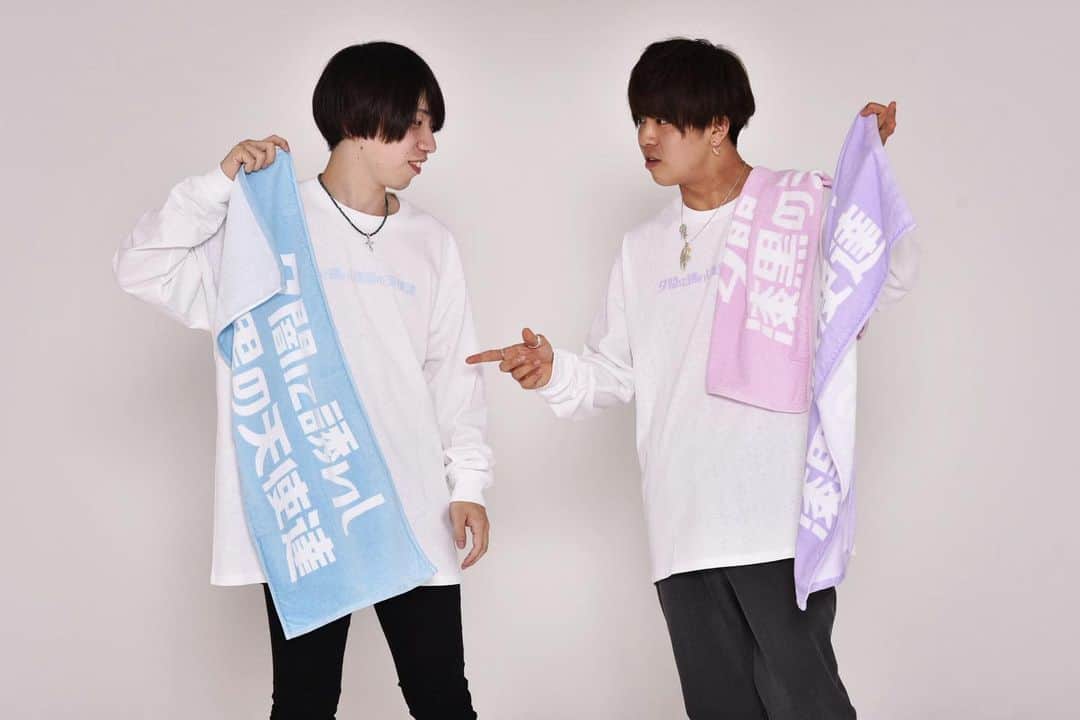 ともやんのインスタグラム：「2020.08.01(Sat) 21:00〜Out  ・Pastel Color Face Towel  Lavender/Light Blue/Pink」