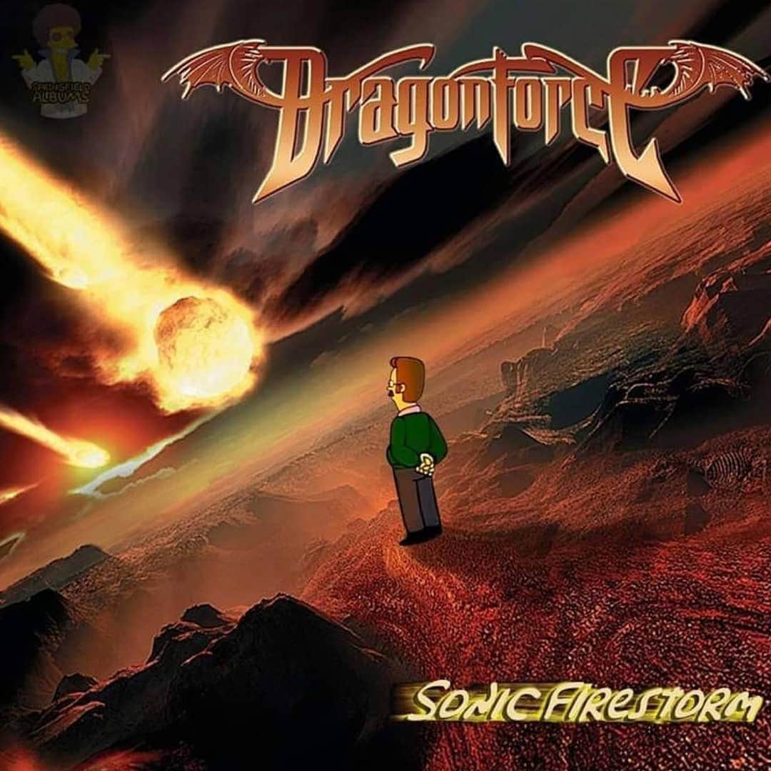 DragonForceさんのインスタグラム写真 - (DragonForceInstagram)「How about this for an improvement on the original?!!  . . . . .  #dragonforce  #ExtremePowerMetal  #heavymetal  #powermetal  #guitar  #guitarsolo #thesimpsons」8月1日 0時15分 - dragonforcehq