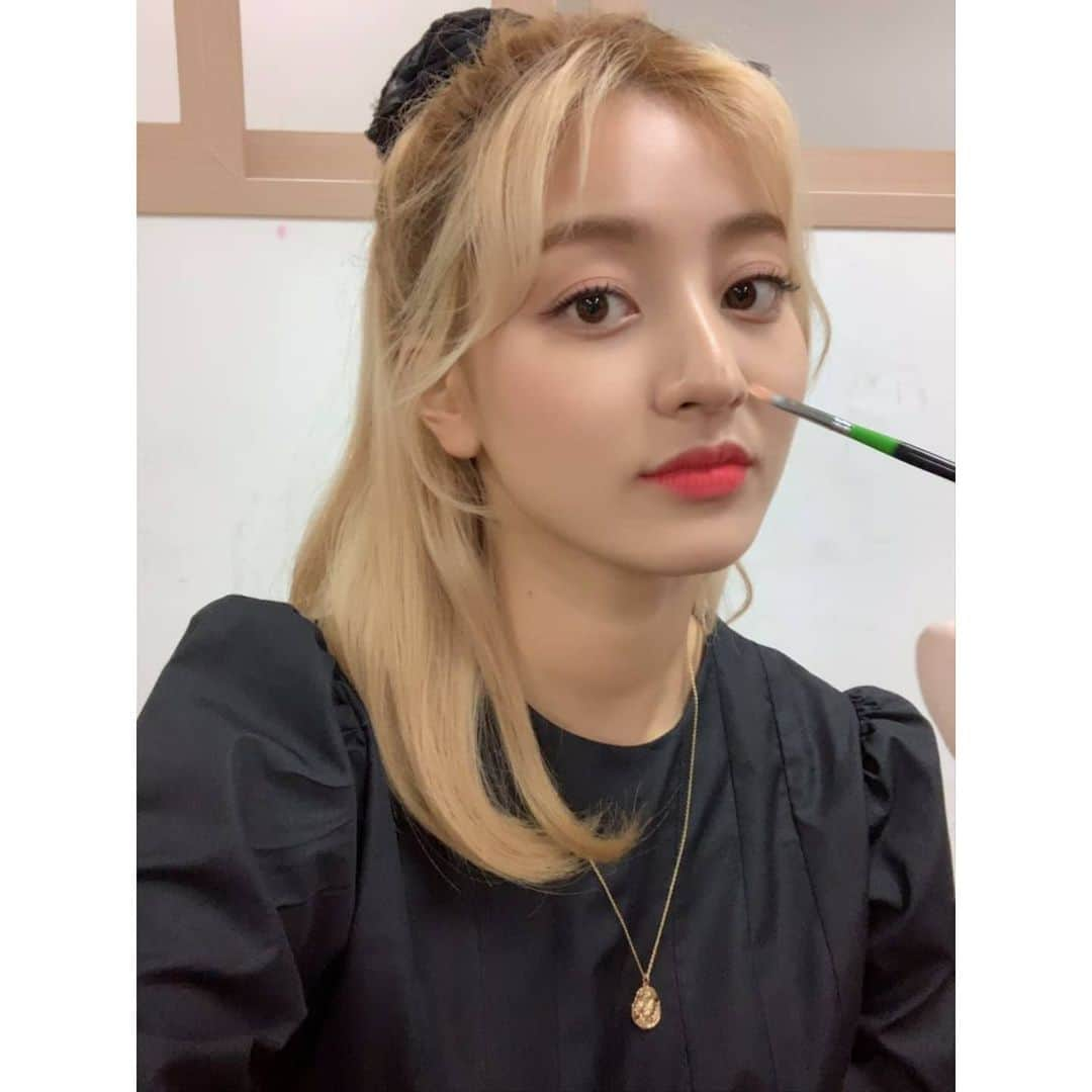 TWICEさんのインスタグラム写真 - (TWICEInstagram)「원스 나 오늘 금발 마지막 스케줄이얌😎」7月31日 15時52分 - twicetagram