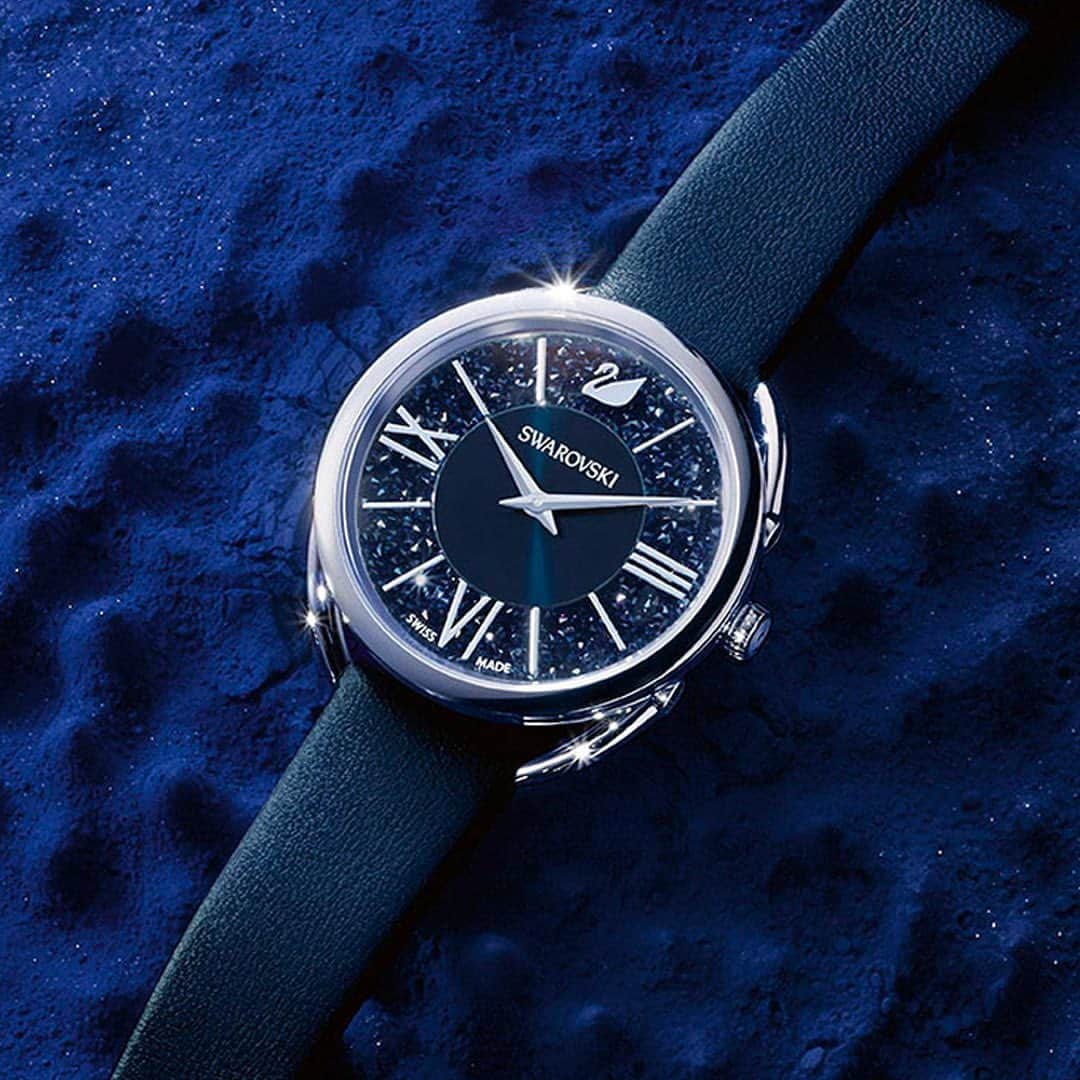 SWAROVSKIさんのインスタグラム写真 - (SWAROVSKIInstagram)「Renew your blue passion every hour with the #Swarovski125years Crystalline Glam watch.」7月31日 16時11分 - swarovski