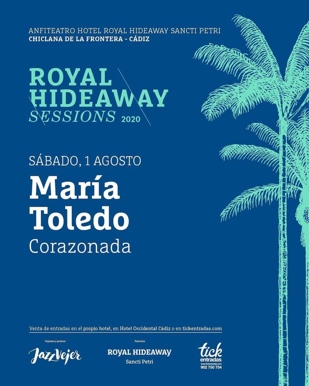 DeFlamenco.comさんのインスタグラム写真 - (DeFlamenco.comInstagram)「María Toledo – Royal Hideaway Sessions 1 de agosto 22:00h en el anfiteatro del @royalhideawaysanctipetri en el paraíso Sancti Petri - Chiclana.   @mariatoledomt @royal__hideaway_sessions   El ciclo de conciertos arranca el sábado 1 de agosto a las 22:00 con la actuación de María Toledo, icono del flamenco actual. Se trata de la primera mujer en la historia del Flamenco que canta acompañándose ella misma del piano. Viene a presentar Corazonada, su quinto álbum de estudio compuesto y producido por la propia María Toledo.   Entradas: https://www.tickentradas.com/eventos/maria-toledo-1-agosto-royal-hideaway-sessions-2020   +info: https://www.deflamenco.com/revista/noticias/flamenco-en-las-royal-hideaway-sessions-de-chiclana.html」7月31日 16時59分 - deflamenco
