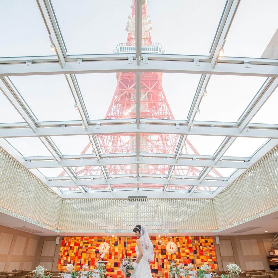 東京タワーの麓の結婚式のグルメインスタ