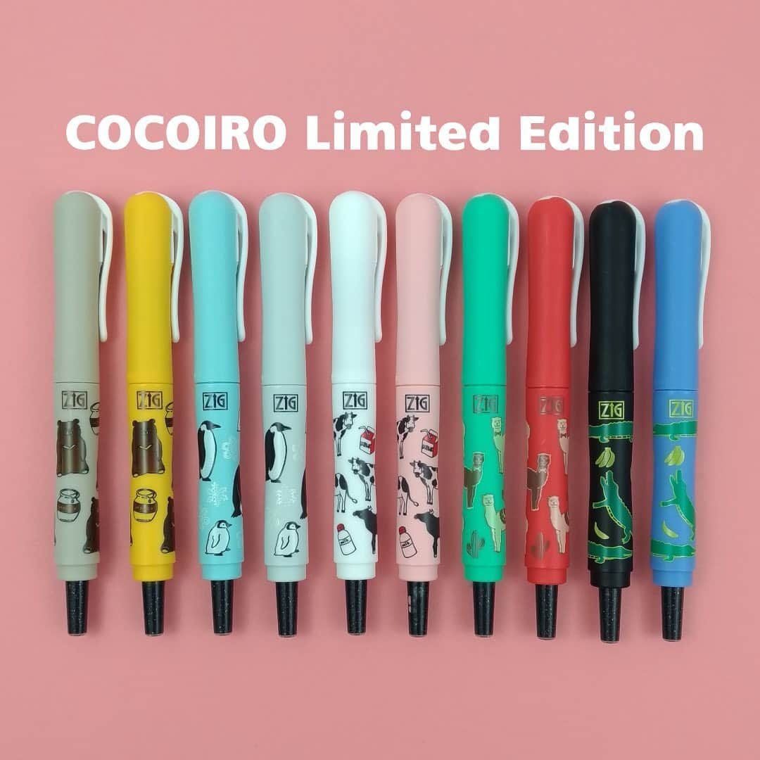 Kuretakeさんのインスタグラム写真 - (KuretakeInstagram)「限定柄が新登場🖌️商品紹介『ZIG Letterpen COCOIRO』  呉竹の人気商品、ココイロに５つの新アニマル柄が仲間入り！ 第三弾の今回は熊、ペンギン、牛、アルパカ、ワニが新登場で、各柄にそれぞれに名前がついています。 ＊＊＊＊＊ クマの蜜探し ペンギンの帰り道 牛のハミング アルパカのダンス はらぺこのワニ ＊＊＊＊＊ . 本体の色は各柄2色展開、芯は手紙や手帳に最適な、硬めでコシのある極細芯のブラックとなっております。 ※別売りでリフィルもあるので、お好きな芯にカスタマイズ可能です！ . . New patterns! Kuretake item introduction 21『ZIG Letterpen COCOIRO 』 . New patterns, Bear, Penguin, Cow, Alpaca, Crocodile are coming! . Which animals do you like? 🐮🐻🐧🐊 . .  #kuretake #kuretakezig #呉竹 #ココイロ #COCOIRO #置き画 #文具女子 #文具  #文具好きな人と繋がりたい #文具沼 #バレットジャーナル #手帳 #手帳デコ #手帳の中身 #lettering #journaling #balletjournal #handlettering #kuretakecocoiro #letterpen  #cocoiroletterpen  #customized #stationerygift #gift #lettering #letteringpen #japanstationery #stationery #stationerylove」7月31日 17時30分 - kuretakejapan