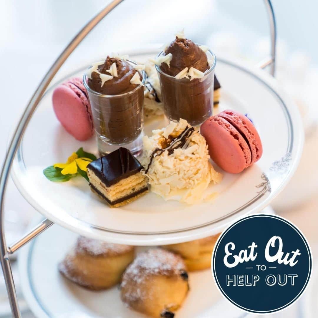 のインスタグラム：「We’re delighted to share that @LauraAshleyTheTeaRoom will be participating in the Governments Eat Out to Help Out scheme. Enjoy up to £10 off per person every Monday to Wednesday throughout August and make the most of summer days for less!⁣ ⁣ Find out more and make your reservation online now: www.lauraashleythetearoom.com」