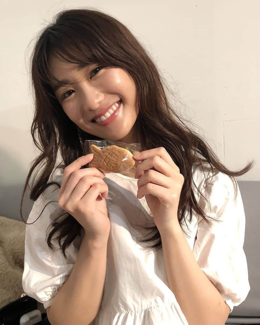 藤原万由子のインスタグラム：「. . こないだの桃林堂の鯛焼き🐟 . 1個はペロリすぎる😋 . .」