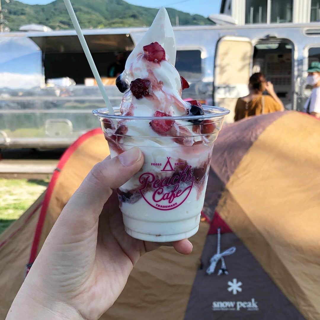 土井コマキのインスタグラム：「約5ヶ月ぶりに大阪から出た🥺約5ヶ月ぶりに外部取材🥺しかも念願の和歌山orange🏕 ソロキャンプデビューに向けて、私情挟みまくりの本気取材です。 #キャンプ #キャンプ初心者  #ソロキャンプ #fm802  #ぴあlalalife」