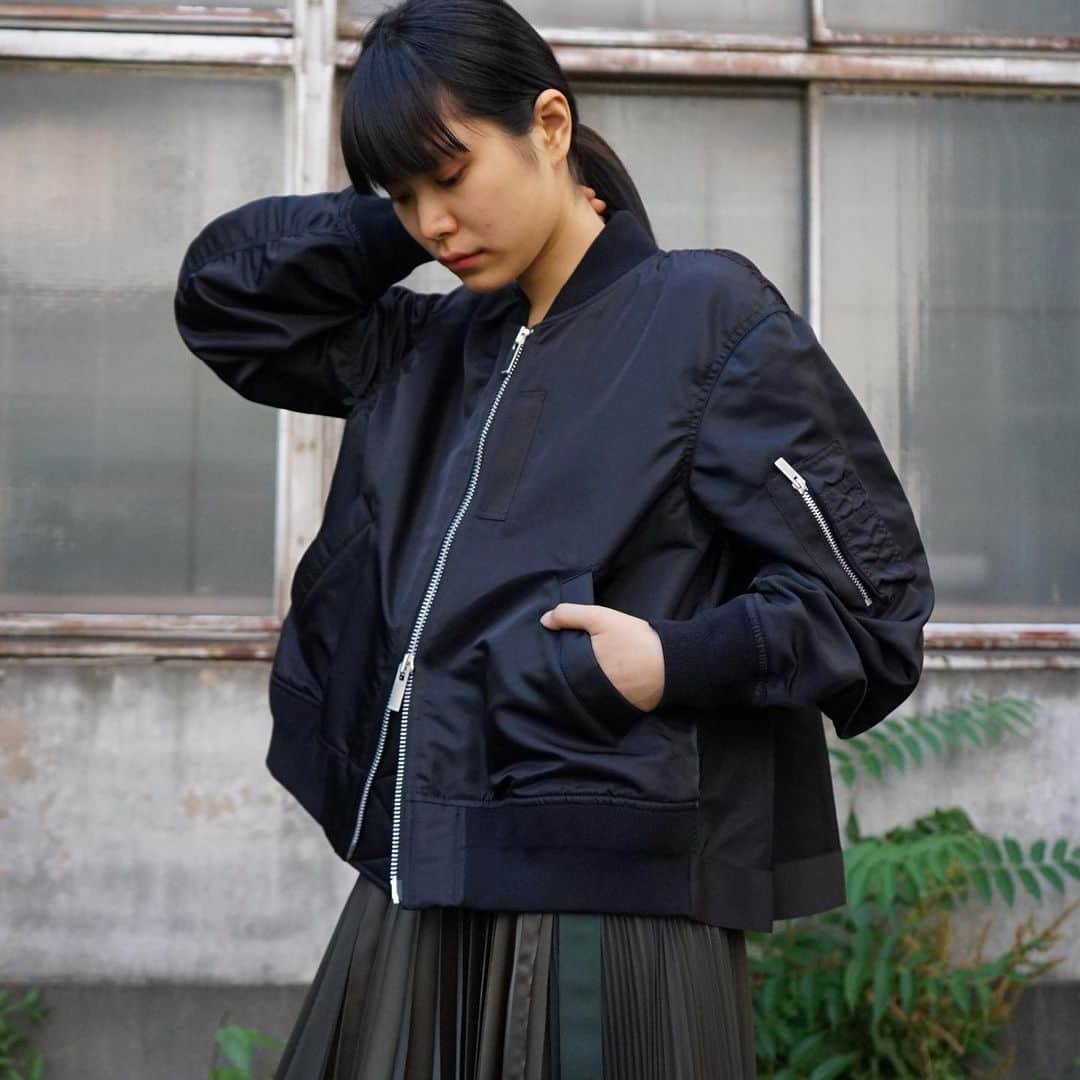 美品】sacai サカイ 20AW ドッキング MA-1 ボンバージャケット-