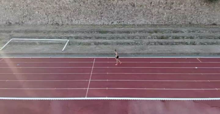 Amandine BROSSIERのインスタグラム：「Work hard, take pleasure and repeat ⚡ .  Thanks @sasha.zhoya 🎥 .  #trainingcamp #summer #workhard #run #faster #spikes #training #speed #running」