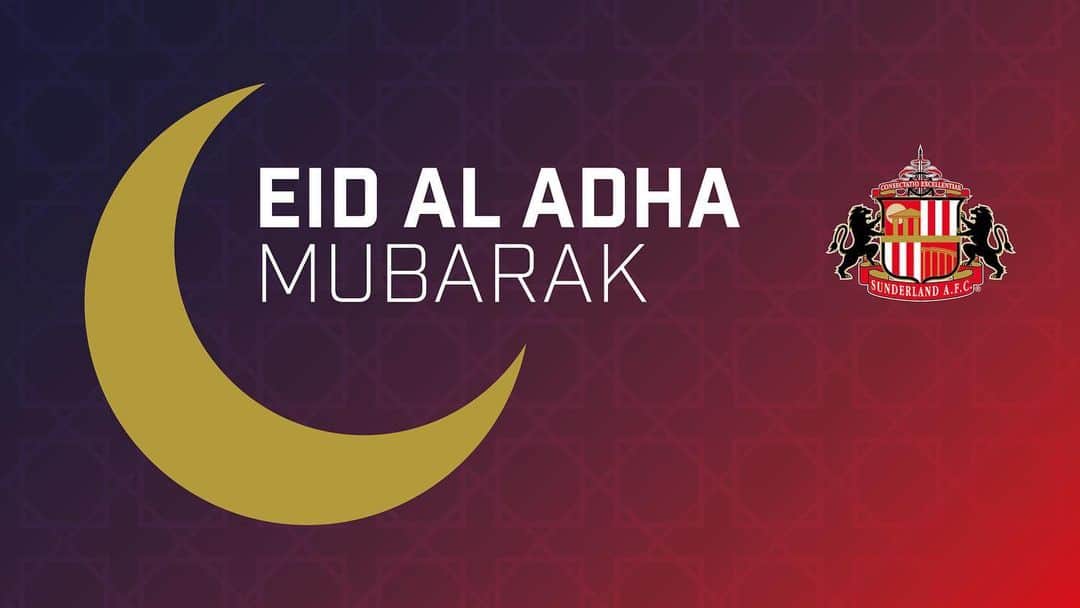 サンダーランドAFCさんのインスタグラム写真 - (サンダーランドAFCInstagram)「Wishing a blessed #EidAlAdha to all of our fans celebrating around the world ❤️🤍  #EidMubarak」7月31日 20時28分 - sunderlandafcofficial
