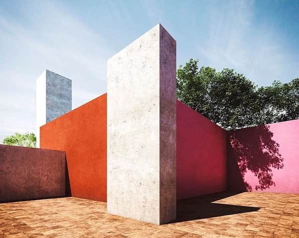 AnOther Magazineさんのインスタグラム写真 - (AnOther MagazineInstagram)「Dream home: architect Luis Barragán’s self-titled building in Mexico, built in 1948 ☁️」7月31日 21時35分 - anothermagazine