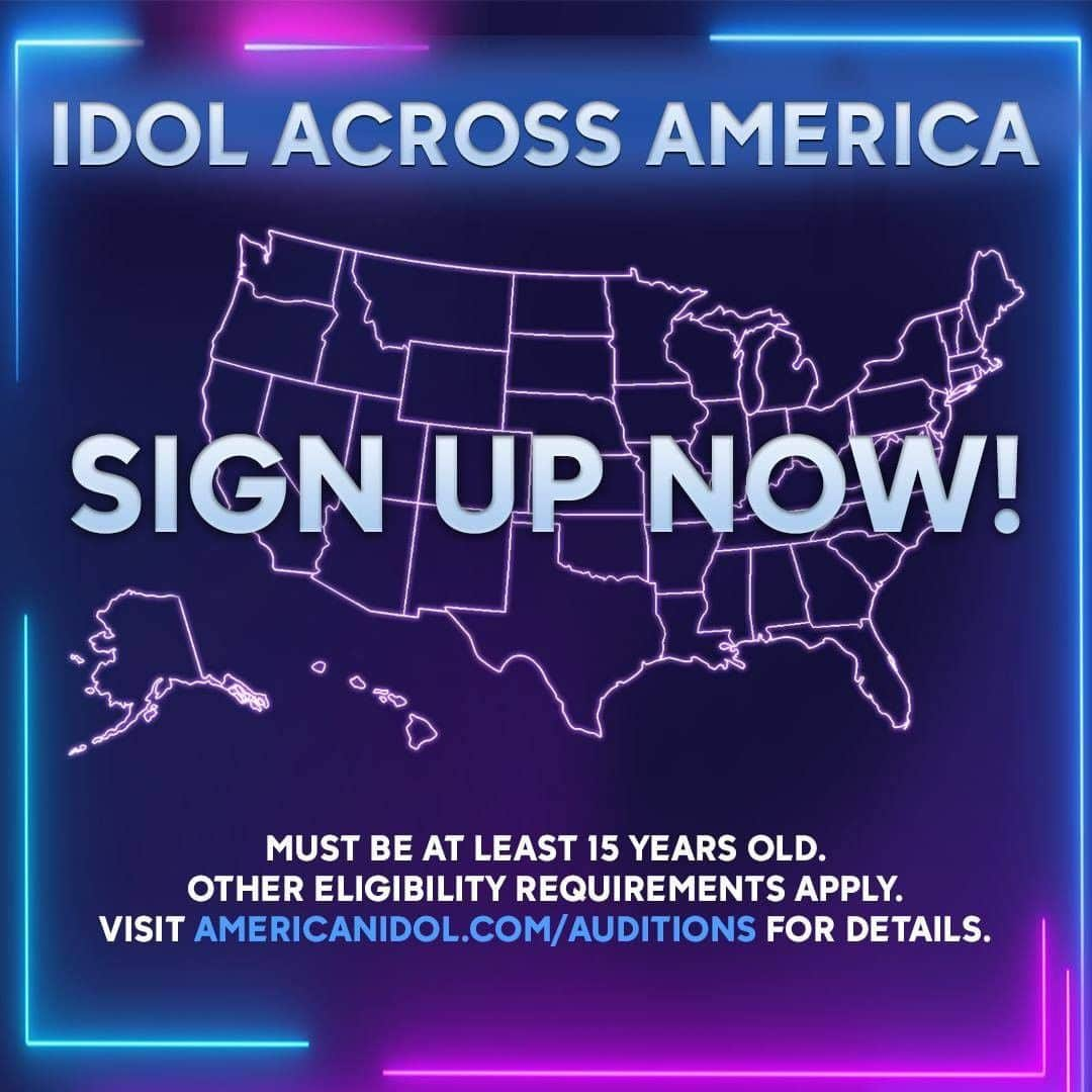 American Idolさんのインスタグラム写真 - (American IdolInstagram)「Our live virtual auditions tour starts Aug. 10! Reserve a spot now: americanidol.com/auditions. 🎤✨  For the first time ever, #AmericanIdol is visiting all 50 states in search of the next superstar! If you are between the ages of 15-28, sign up now for a face-to-face audition with our producers. #TheNextIdol... could be you!」7月31日 21時45分 - americanidol