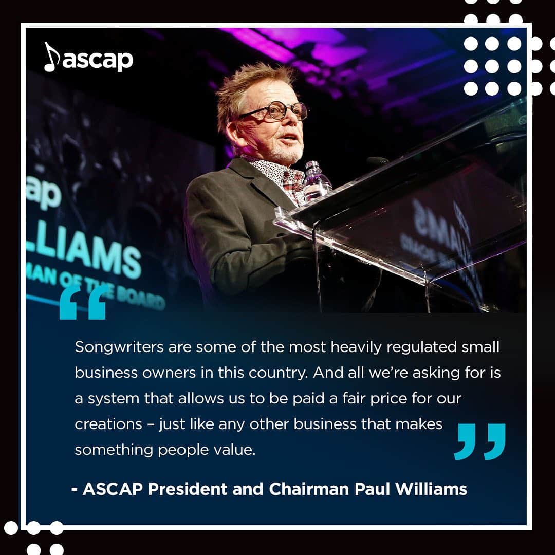 ASCAPさんのインスタグラム写真 - (ASCAPInstagram)「"Protect the Creators of the Soundtracks to Our Lives," an op-ed from #ASCAP President and Chairman @paulielama2. Read his full statement on @morningconsult at the link in our bio.」7月31日 21時58分 - ascap