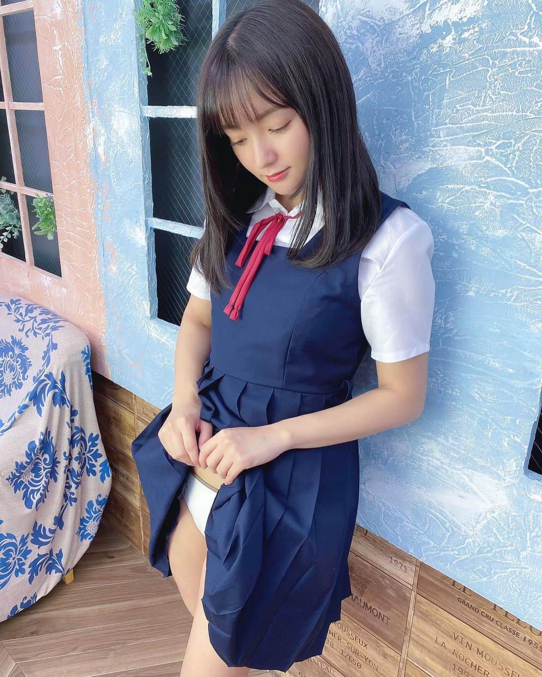 西永彩奈さんのインスタグラム写真 - (西永彩奈Instagram)「ちら。 #制服#ジャンスカ#JK#schooluniform#japanesegirl」7月31日 22時10分 - nishinagaayana