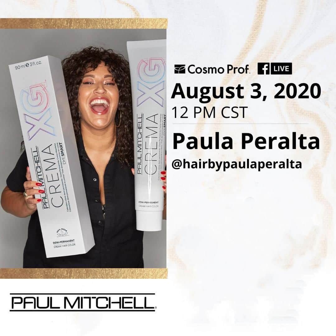 CosmoProf Beautyさんのインスタグラム写真 - (CosmoProf BeautyInstagram)「Calling all who are #licensedtocreate ☎️⁣⁣ ⁣⁣ Join us Monday, August 3rd at 12 PM CST, for a Facebook Live with @paulmitchellpro Brand Ambassador @hairbypaulaperalta 🎨. Paula will be demonstrating the NEW Paul Mitchell Crema XG shades on the Cosmo Prof Facebook Page. ⁣⁣ ⁣⁣⁣ Don't forget to give us a 👍 on Facebook to receive notifications once we go live!⁣⁣⁣ *⁣ #cosmoprofbeauty #paulmitchell #paulmitchellpro #paulmitchellcolor #cremaxg #FacebookLive #freetraining」7月31日 23時00分 - cosmoprofbeauty