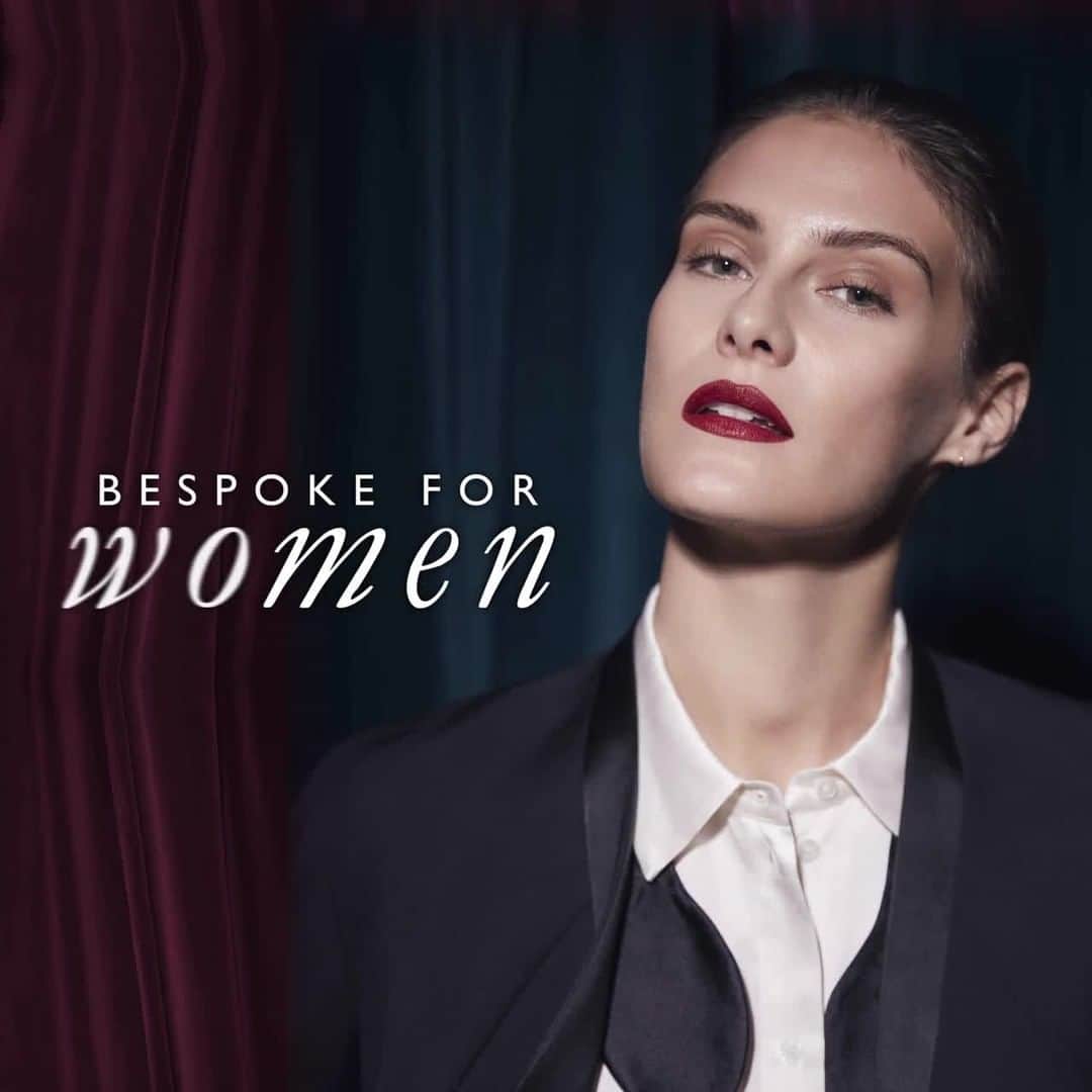のインスタグラム：「Discover Huntsman bespoke ladieswear, for a fit that's truly yours. Cut to the body, accentuating shape and enhancing lines to achieve an exquisite union of comfort, glamour and style. Find out more and book your appointment today via the link in bio⁠ ⁠ #bethehuntswoman #bespoke #ladieswear #huntsmansavilerow #huntsmanladies #ladiestailoring #tailoring #theartofbespoke」