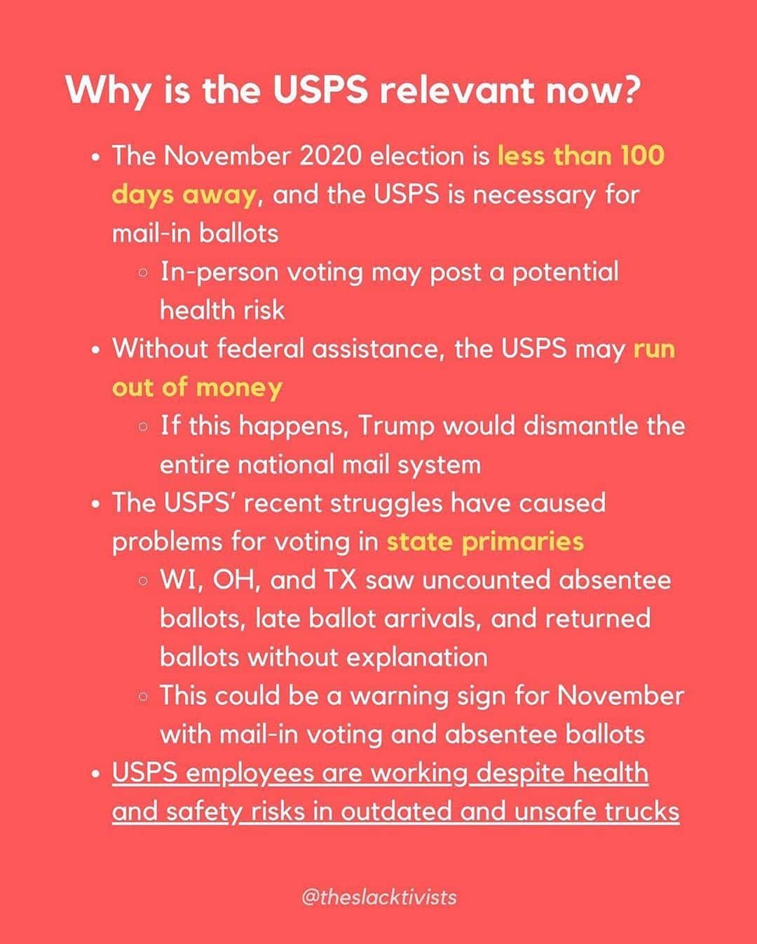 JR・ボーンさんのインスタグラム写真 - (JR・ボーンInstagram)「Repost from @theslacktivists • Trump is blocking federal assistance that may stop the USPS from running out of money as early as next year. Here’s why the USPS is so important and how you can help #SaveTheUSPS.   Photo: NYT  #BuyStamps #SaveUSPS #USPS #UnitedStatesPostalService #USPostalService #PostalService #RestoreTheUSPS #PostalProud #Essential  #EssentialWorkers #delivery #postalworkers #trump #dumptrump #savethepostoffice #votebymail #vote #election2020 #BlackVotesMatter #vote2020 #yourvotematters #votersuppression #getoutthevote #donaldtrump」8月1日 2時09分 - jrbourne1111