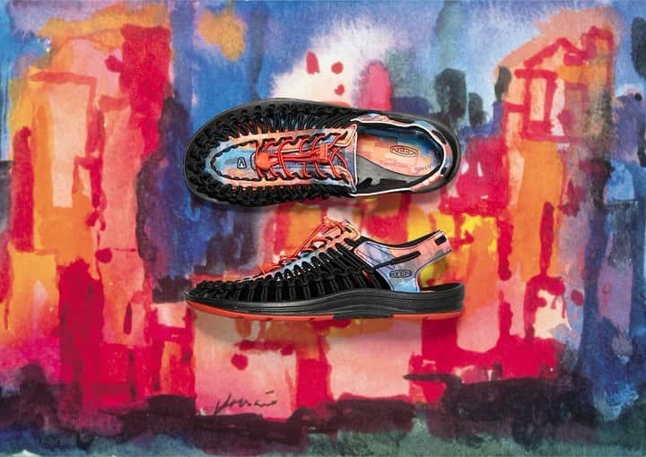 のインスタグラム：「Original soul x original sole. KEEN x @JerryGarcia, launching tomorrow for positive change.  ✌️ 💛 💪」