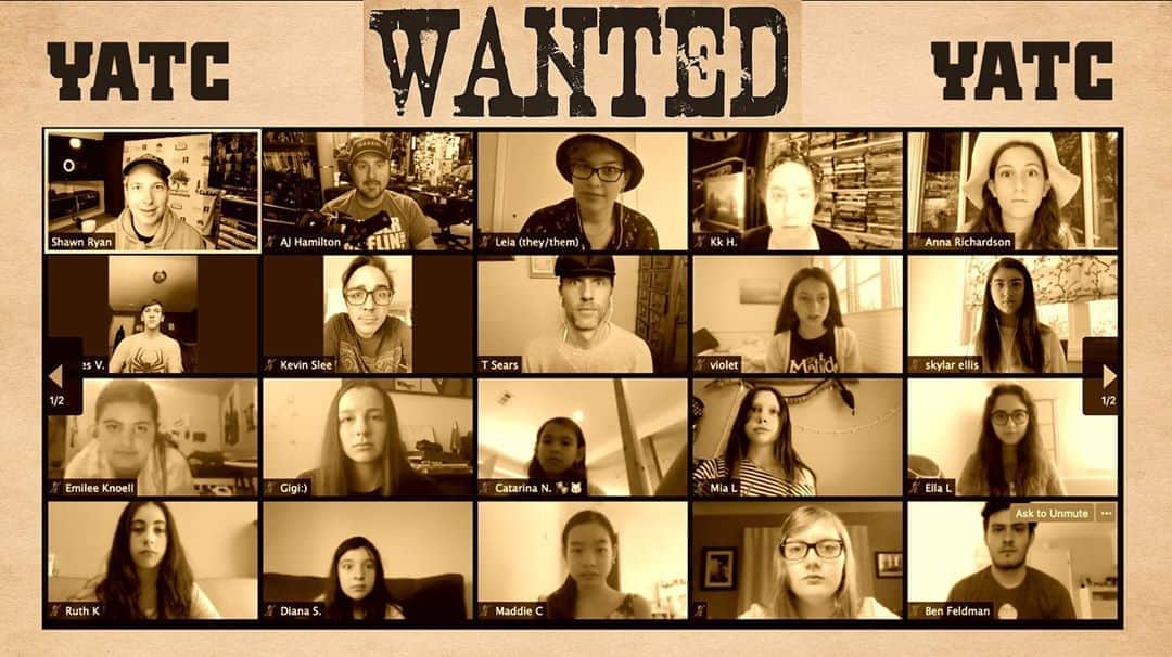 テディ・シアーズのインスタグラム：「Spent some time hanging with the incredible kids at @CampYATC this week. We wrapped up our session doing our silly attempt at one of those old timey “Wanted” posters. It was truly a great day. #CampYATC」