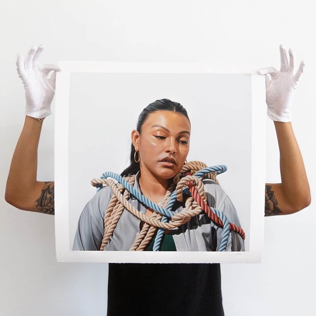 HYPEBEASTさんのインスタグラム写真 - (HYPEBEASTInstagram)「@hypebeastart: @delfin Finley is an artist based in Los Angeles that paints representational portraits of people of color to address pervasive racial issues. Finley is now releasing his first-ever edition of prints featuring model and i-D contributing editor, Paloma Elsesser. The print is part of an original painting included in his latest series. Measuring 23 by 23 inches, it will be released in a signed and numbered edition of 100 on Delfin’s website this July 31 at 12 p.m. PST.⁠⠀ Photo: Delfin Finley」8月1日 3時28分 - hypebeast