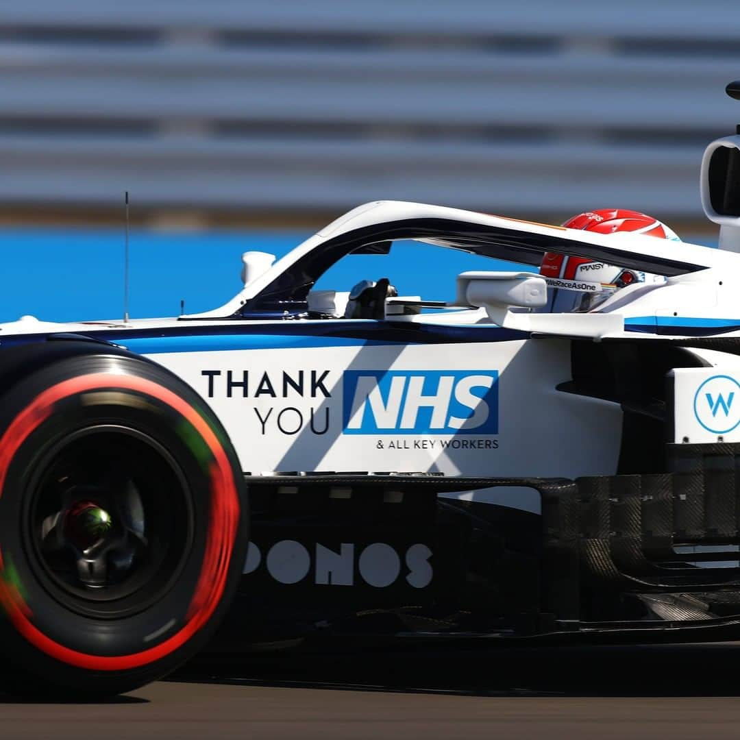 F1さんのインスタグラム写真 - (F1Instagram)「Thank you, NHS 🙏 @georgerussell63 and @nicholaslatifi are sporting a tribute to the UK's National Health Service this weekend in Silverstone 💙 . #F1 #Formula1 #BritishGP #ThankYouNHS @williamsracing @nhswebsite」8月1日 4時45分 - f1