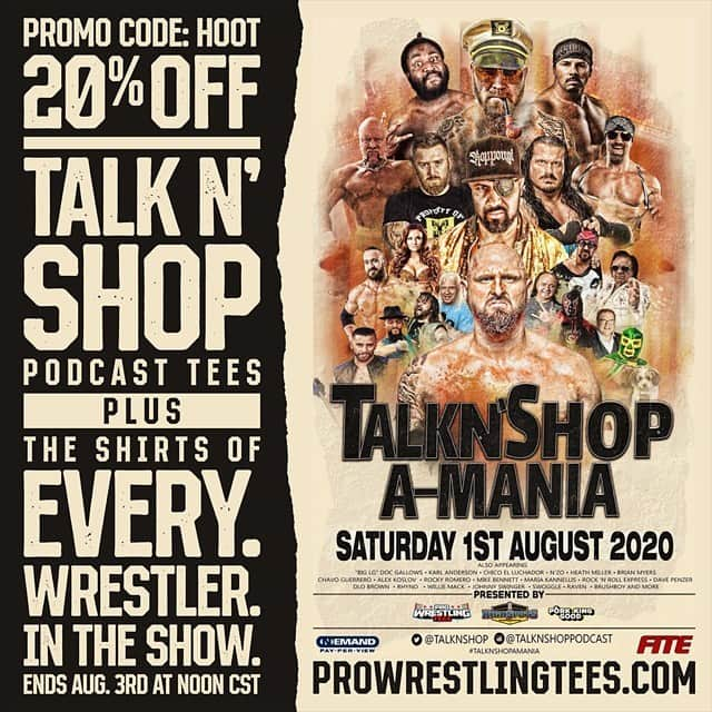 ロッキー・ロメロさんのインスタグラム写真 - (ロッキー・ロメロInstagram)「New #TalkNshopAmania T-shirt out now on @prowrestlingtees !!」8月1日 5時05分 - azucarroc