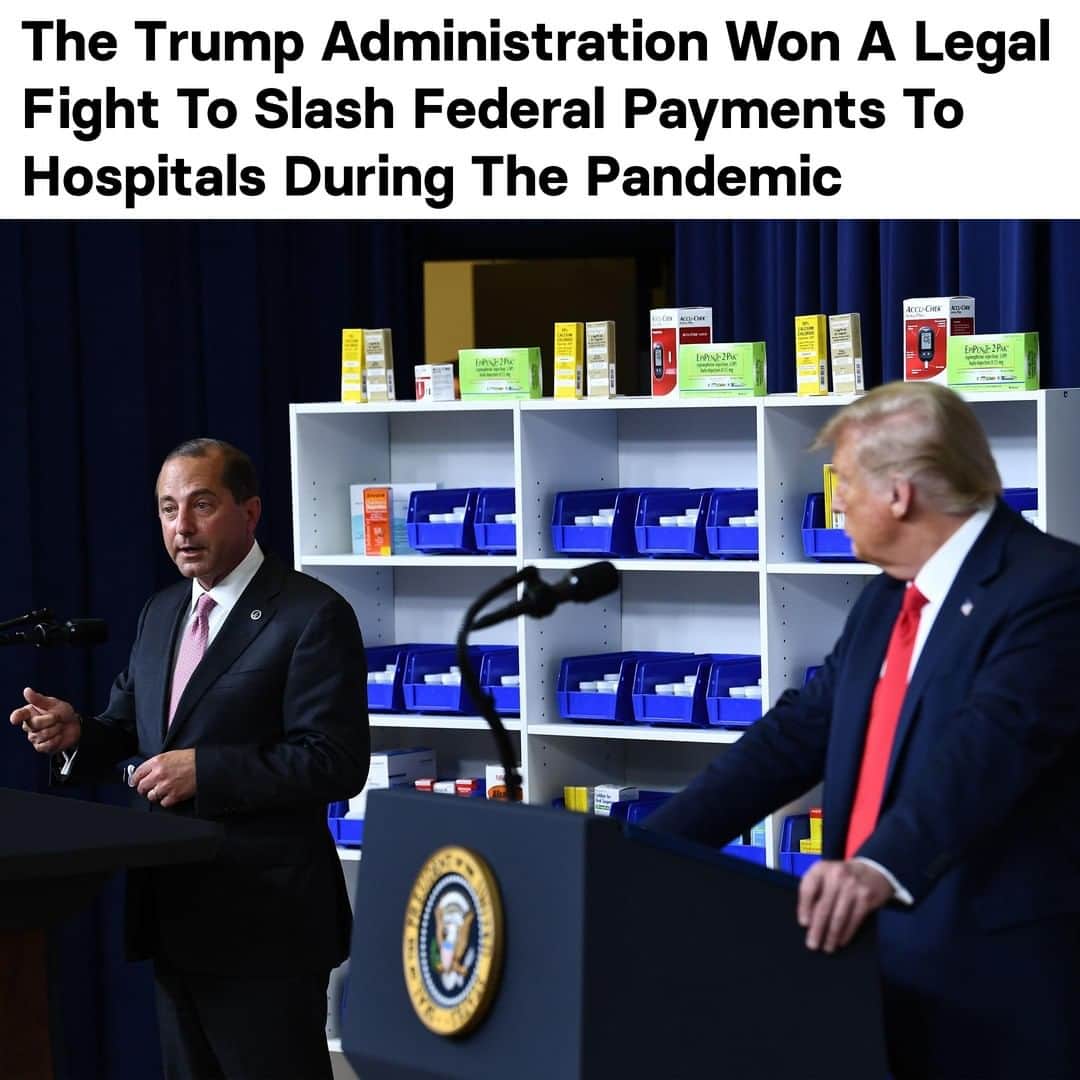 BuzzFeedさんのインスタグラム写真 - (BuzzFeedInstagram)「From @buzzfeednews: A federal appeals court ruled that the Trump administration didn't violate federal law when it scaled back a billion-dollar drug reimbursement program that benefitted public and not-for-profit hospitals serving patients with low incomes. The legal fight predated the coronavirus pandemic, but the stakes of the case became higher this year as hospitals have lost tens of billions of dollars. Read more on this at the link in our bio. (📸: Brendan Smialowski / Getty Images)」8月1日 6時00分 - buzzfeed