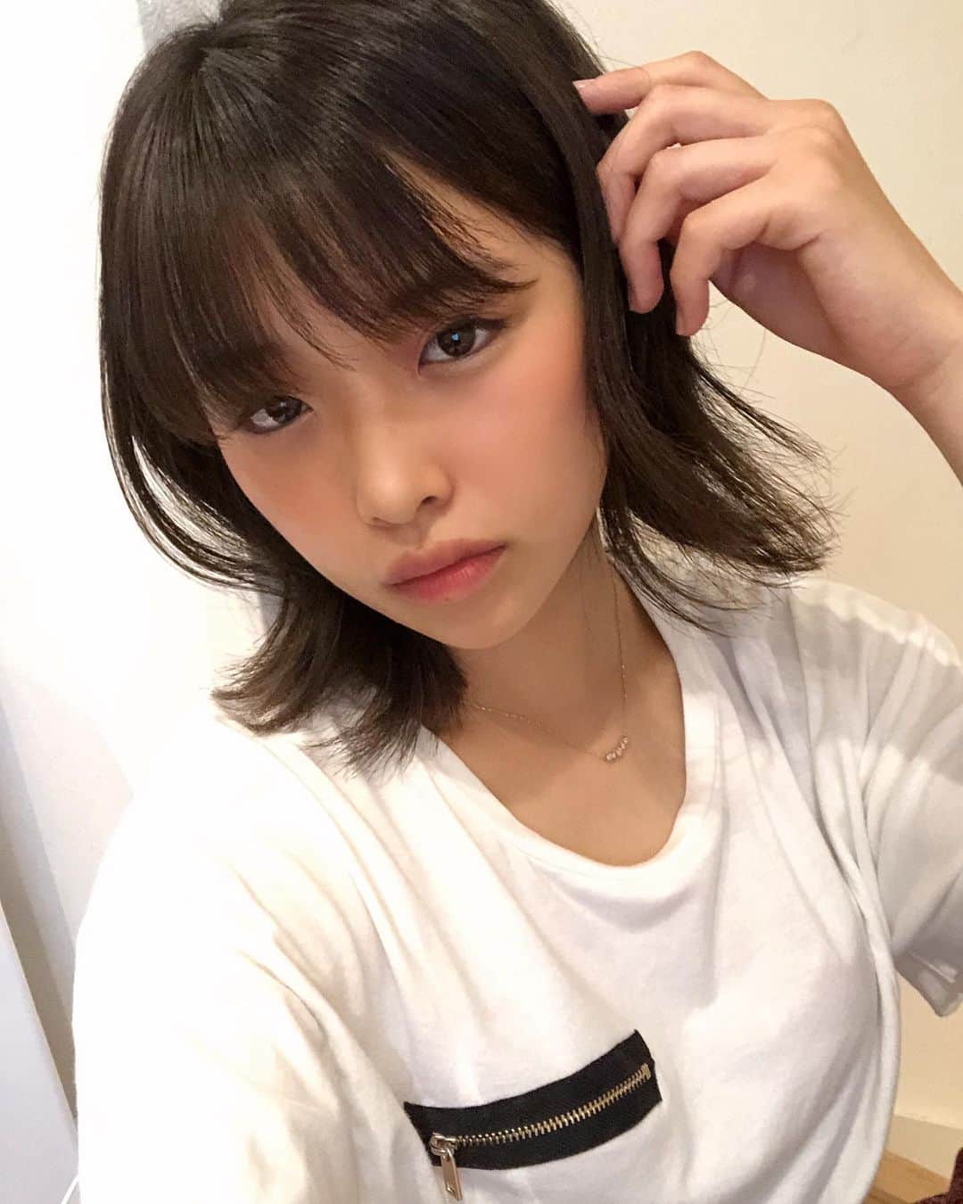 石井美音奈のインスタグラム：「髪の毛を短くしたよ❤︎❤︎ 凄く傷んでたからスッキリした。」