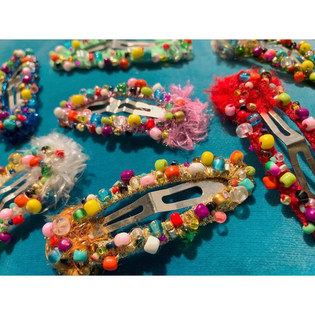 のインスタグラム：「#新作  #1000weave#beads#hairpin」