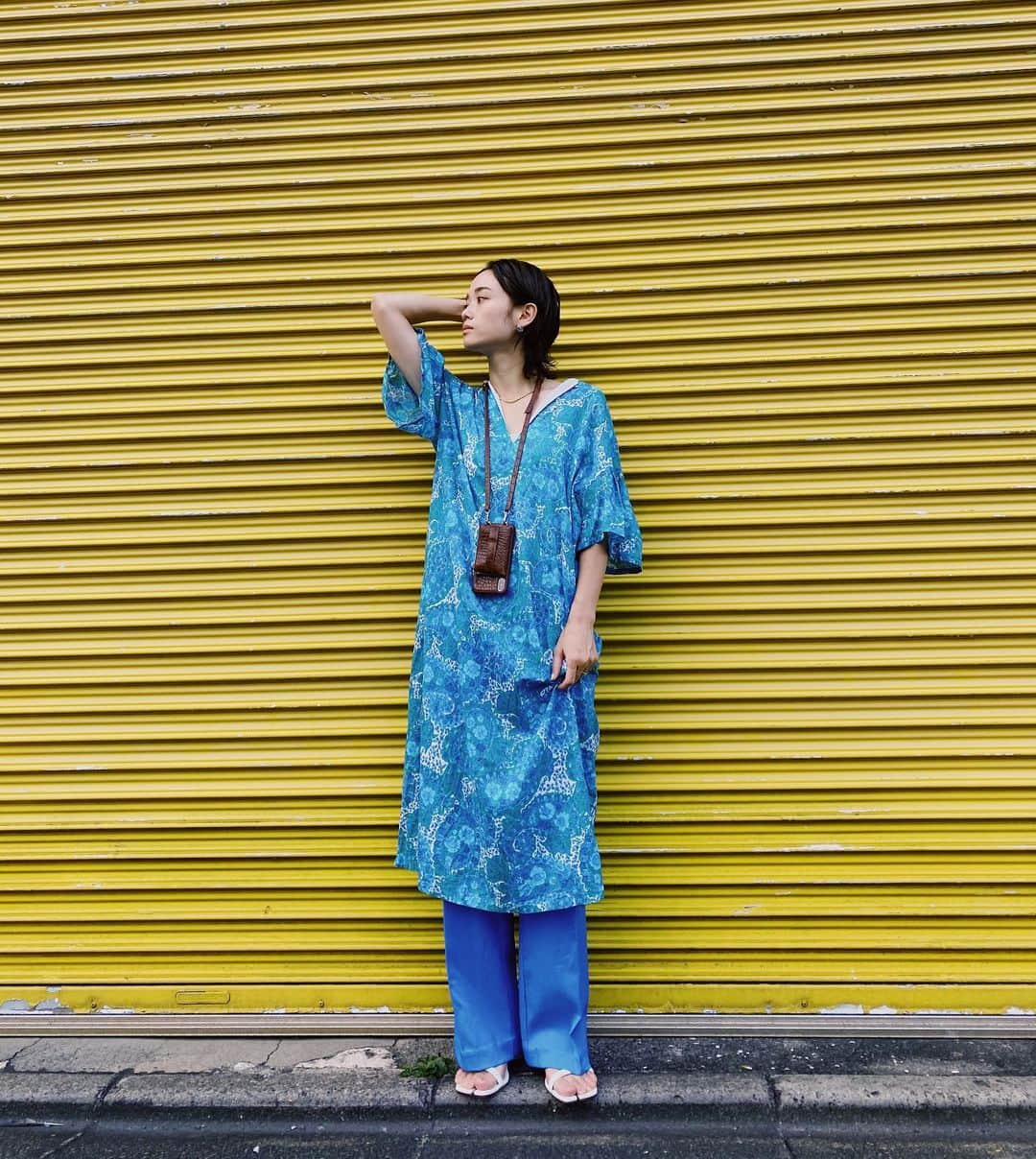 宮城舞さんのインスタグラム写真 - (宮城舞Instagram)「去年買った ワンピが目について 着たくなった日💙  #今日の宮城はん」8月1日 14時17分 - mai_miyagi