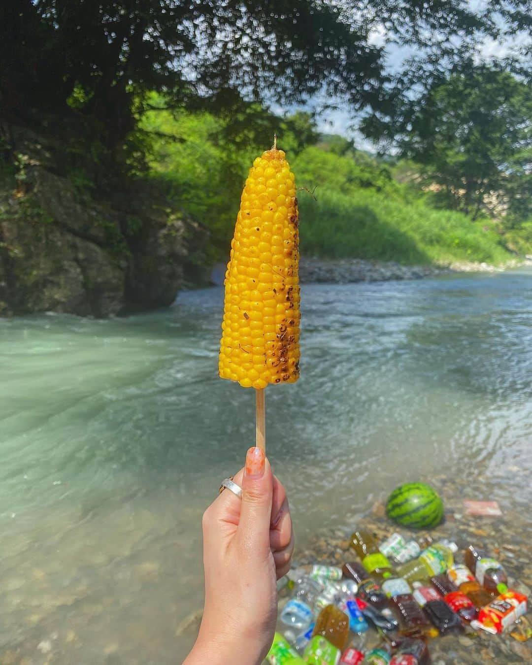 DJ mariennuのインスタグラム：「令和の8月初めましてこんにちわ🌽」