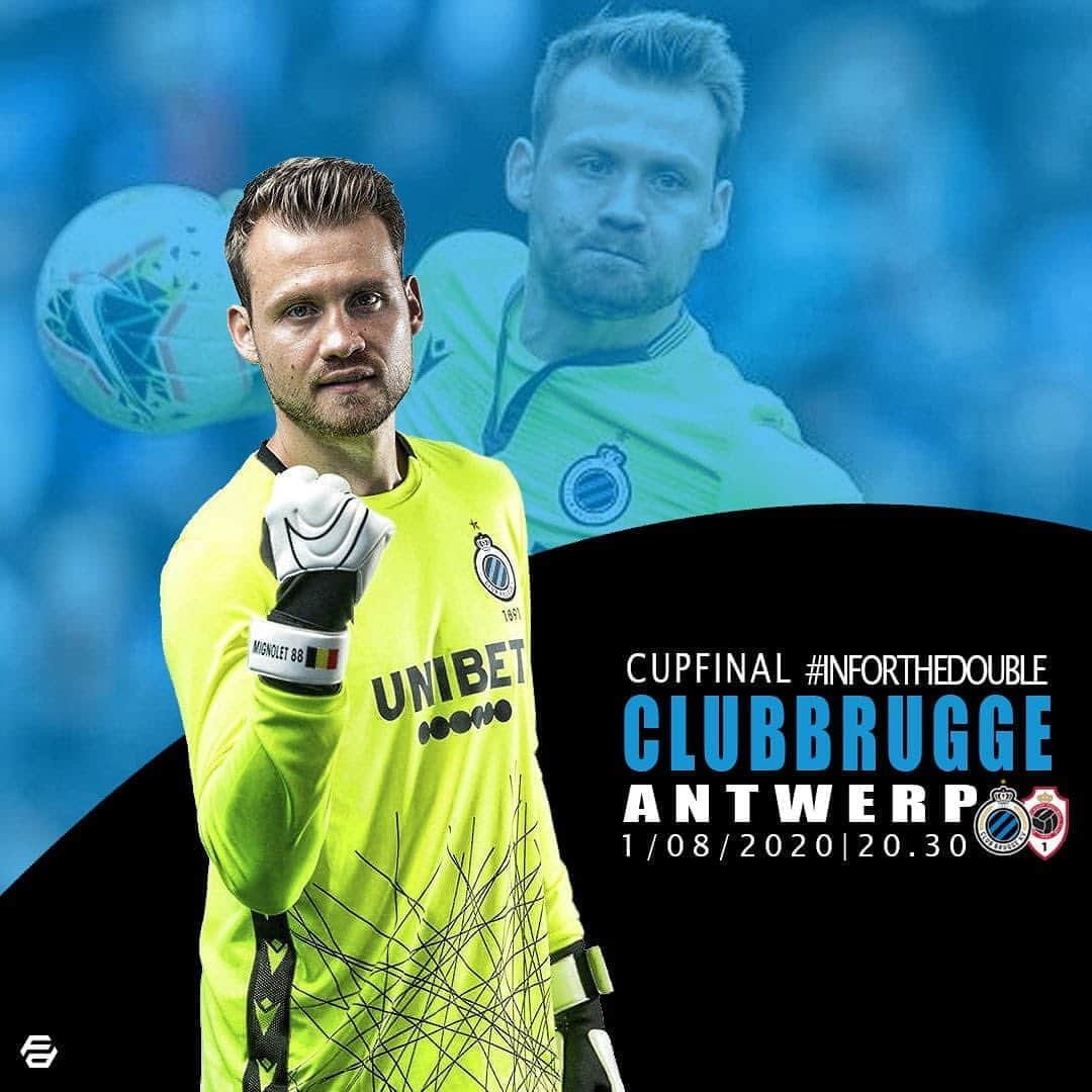 シモン・ミニョレさんのインスタグラム写真 - (シモン・ミニョレInstagram)「F I N A L  D A Y 💪🏻🏆🥇💙🖤 #CluAnt #CrokyCup #RoadtotheDouble #WeAreBruges #BluvnGoan #NoSweatNoGlory #YNWA」8月1日 17時54分 - 22mignolet22