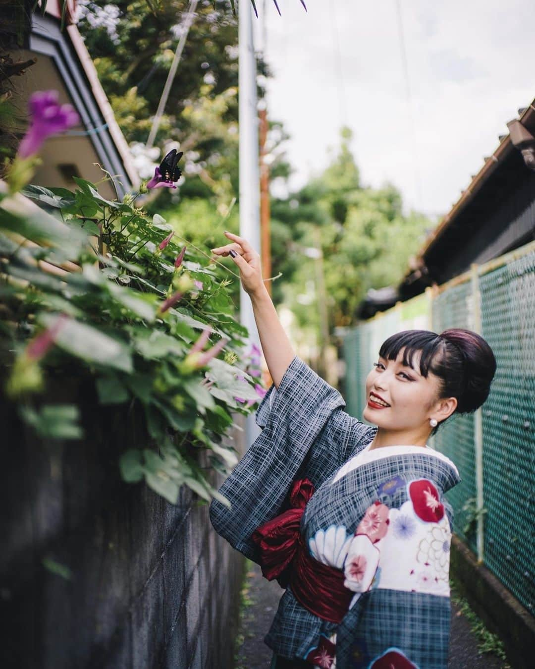 kenta_soyoungさんのインスタグラム写真 - (kenta_soyoungInstagram)「butterfly. . . . . #てふてふ . . . .  coordinate: @kamakura.kimono.kanon  model: @inevitable1996  assistant: @yoake_photography  . . .」8月1日 21時12分 - kenta_soyoung