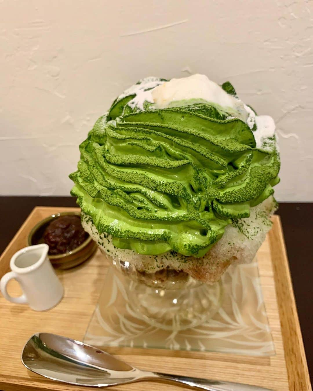 瀬名ひなのさんのインスタグラム写真 - (瀬名ひなのInstagram)「ふわふわかき氷🍧🍵﻿ ﻿ 抹茶とほうじ茶味の2種類食べた☺️﻿ ﻿ 抹茶のほうは抹茶って感じで﻿ 抹茶本来の味や深みがすごかった、、﻿ ﻿ ほうじ茶はあっさりしてて﻿ 暑い時に一気に食べても飽きない味◎﻿ ﻿ 中までちゃんと氷がザクザクしてて﻿ チョコ？クッキー？？﻿ 隠し味も入っててびっくり…！！﻿ ﻿ 20秒以内に食べるとサクフワ食感が味わえる﻿ 伝説のみたらし団子🍡もセットでついてくる…！﻿ 薄すぎず濃すぎずの味付けがちょうどいい😚﻿ ﻿ ボリューム満点でこれだけでも満足なのに﻿ 食後に塩昆布とあったかいお茶もいただけて🍵﻿ とーーーっても満足！💮﻿ ﻿ 主要観光スポットからもめちゃ近いから﻿ 京都行くときまた行きたいー！！﻿ ﻿ -------------------------------------﻿ 　茶寮和香菜　@wakana.dango﻿ ﻿ 　京都府京都市東山区下河原町476-2﻿ ﻿ 　抹茶・ほうじ茶 各¥1000+tax﻿ 　サクふわ団子　1本¥200+tax﻿ -------------------------------------﻿ ﻿ #かき氷 #京都カフェ #京都かき氷﻿ #和香菜 #祇園 #エスプーマ #抹茶﻿ #チョコミント　もあるよ🌱」8月1日 21時27分 - hinan0n